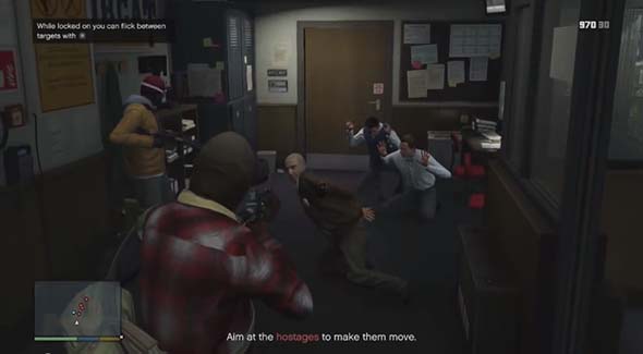 Grand Theft Auto V - intro bank robbery