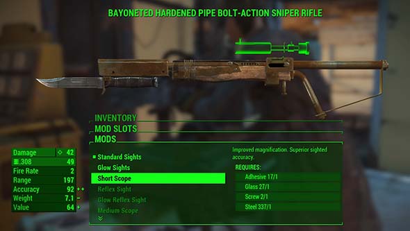 Fallout 4 - hand-crafted gun