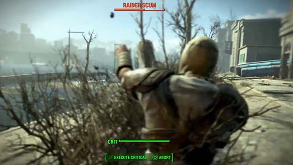 Fallout 4 - enemy grenade