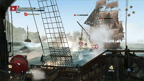 Assassin's Creed IV: Black Flag - firing cannons