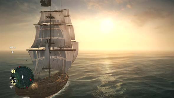 Assassin's Creed IV: Black Flag - sailing into the sunset