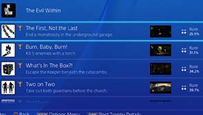 The Evil Within - trophy rarity