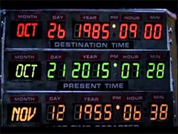Back to the Future II - dates