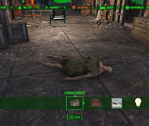 Fallout 4 - can't dispose of dead bodies in settlements