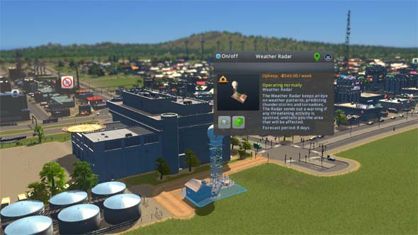 Cities Skylines: Natural Disasters - warning system