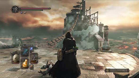 Dark Souls II: Scholar of the First Sin - approaching Brume Tower