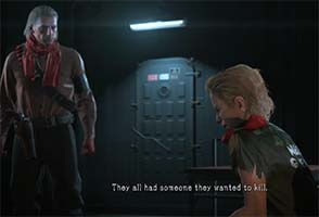 Metal Gear Solid V - Ocelot interrogates Eli