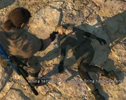 Metal Gear Solid V - capturing Sniper Wolf