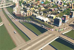 Cities: Skylines - congested highway