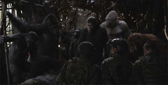 War for the Planet of the Apes - soldiers captured