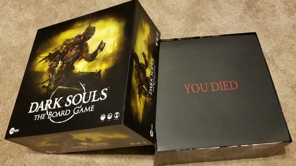 Dark Souls board game - YOU DIED