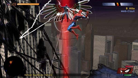 Spider-Man: Web of Shadows - aerial combat