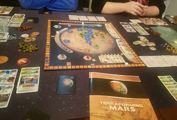 Terraforming Mars - board and tableaus