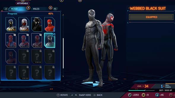 Spider-Man 2 - Spider-Man 3 black costume