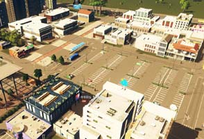 Cities Skylines - pedestrian mall
