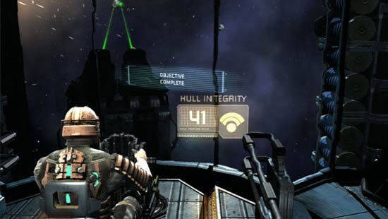 Dead Space asteroid shooter segment