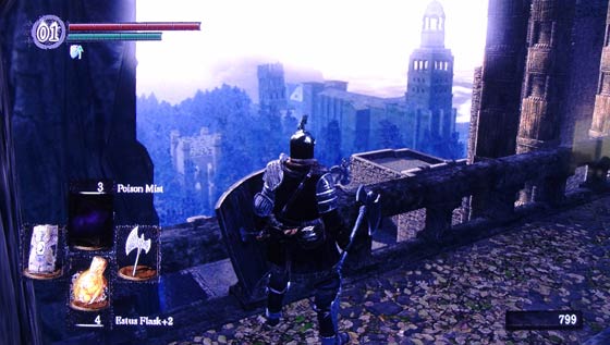 Dark Souls - view from Sen's Fortress