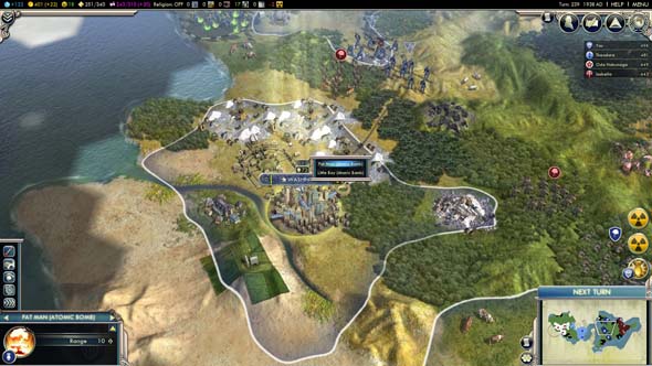 Civilization V - Fat Man and Little Boy mod