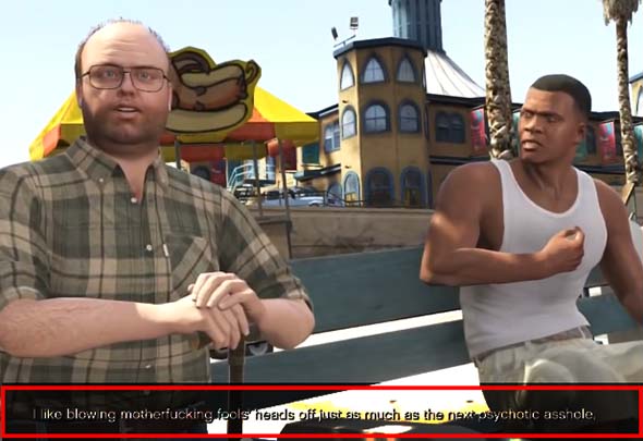 Grand Theft Auto V - Franklin likes blowing fools' heads off