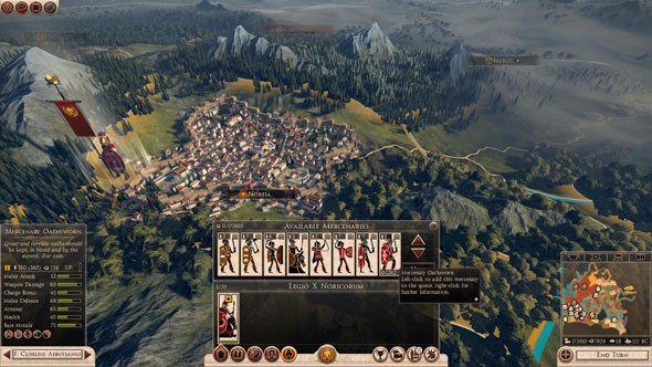 Total War Rome II: hiring mercenaries