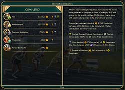 Civilization V: Brave new World - Brazil winning World Games