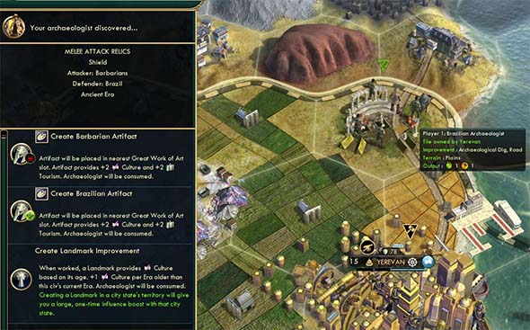 Civilization V: Brave new World - building a foreign landmark