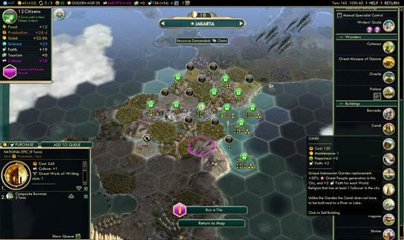 Civilization V - Candi (Peace Gardens)