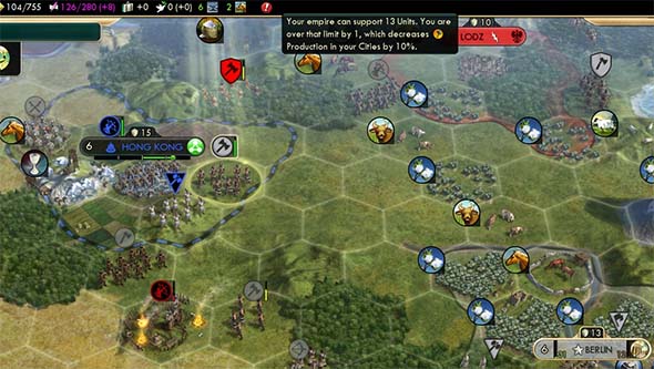 Civilization V - German unit cap 1