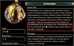 Civilization V - can't buy Archaeologists