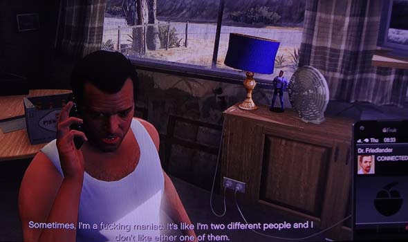 Grand Theft Auto V - Michael talking to therapist