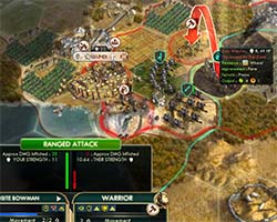 Civilization V - Pride of Ancestors doesn't apply to ranged targets outside of your borders