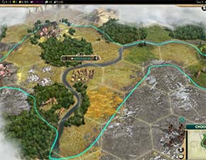 Civilization V - good Shoshone capital expanse