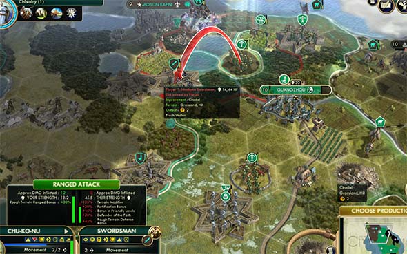 Civilization V - citadel standoff