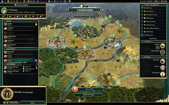 Civilization V - Shoshone can delay building Shrines