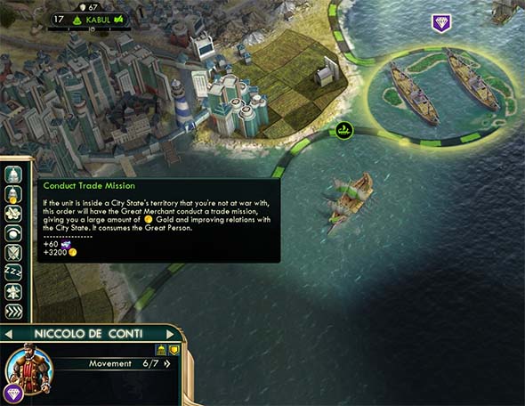 Civilization V - Merchant of Venice trade mission