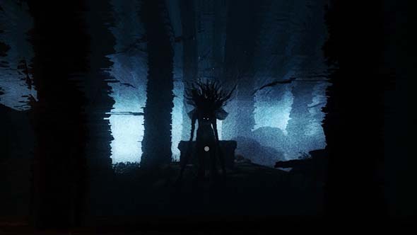 Among the Sleep - screen blur accompanies the creature's appearance