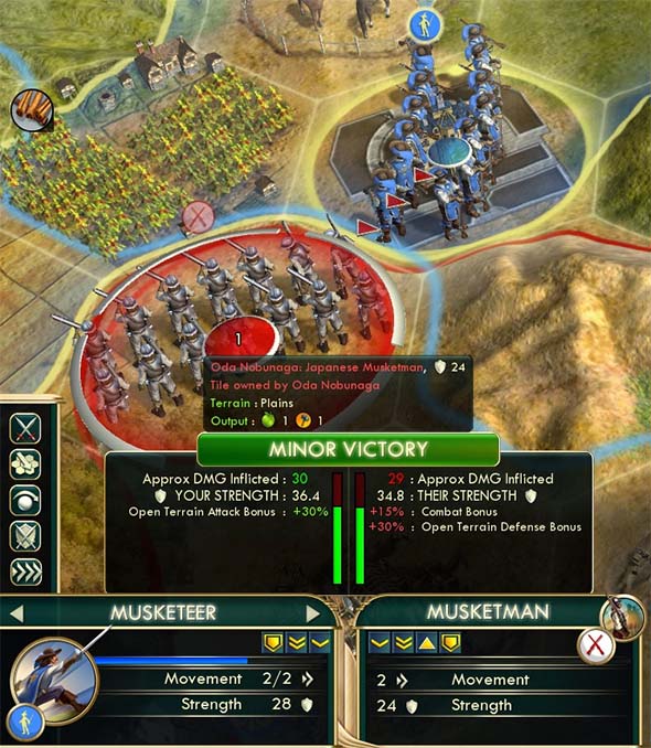 Civilization V - Musketeer warfare