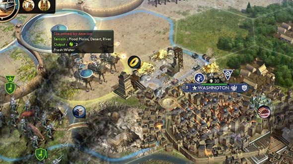 Civilization V - Camel Archers versus Great Wall