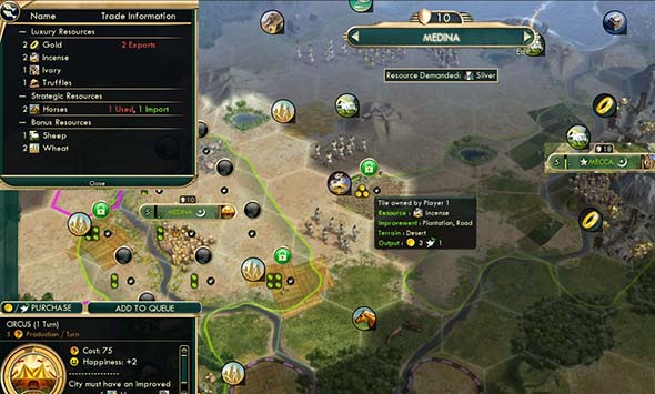 Civilization V - Arabian Bazaar duplicate resource
