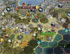 Civilization V - traded city has only adjacent tiles