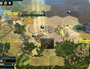 Civilization V - 2 stone lie between Thebes and Memphis