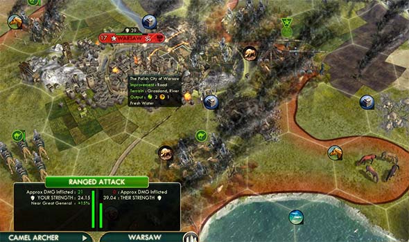 Civilization V - Camel Archer siege