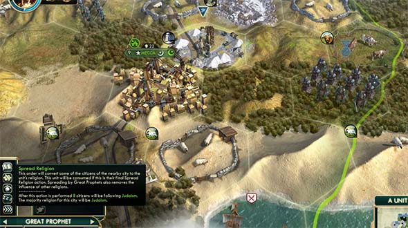 Civilization V - co-opting Arabia's Ships of the Desert