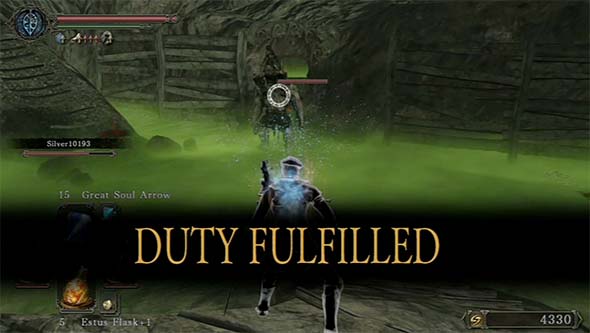 Dark Souls II - small soapstone duty complete