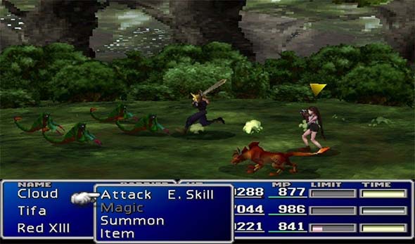 Final Fantasy VII - battle