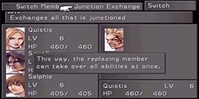 Final Fantasy VIII - Junction exchange