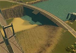 Cities Skylines - shallow dam