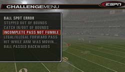 NFL 2k5 - coach's challenge