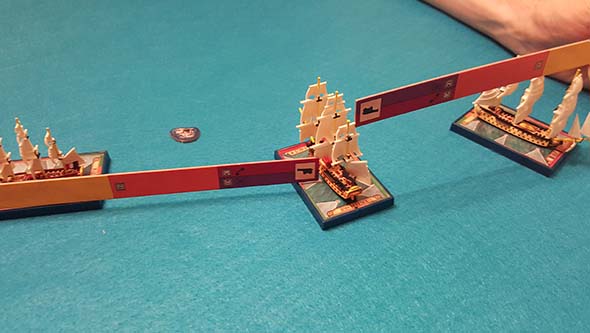 Sails of Glory - double broadside firing solution