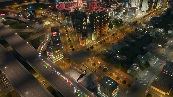 Cities Skylines - nightclub traffic